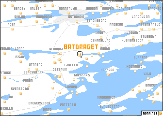 map of Båtdraget