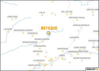 map of Bateque