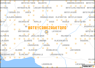 map of Batey Cabeza de Toro