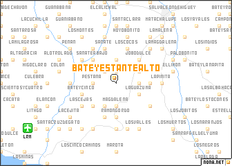 map of Batey Estante Alto