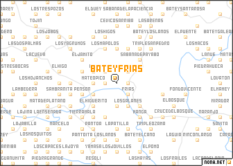 map of Batey Frías