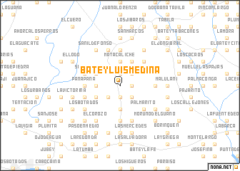 map of Batey Luis Medina