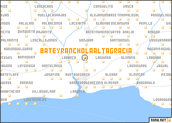 map of Batey Rancho la Altagracia