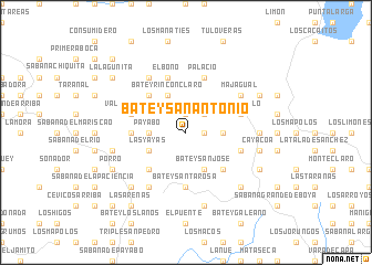 map of Batey San Antonio