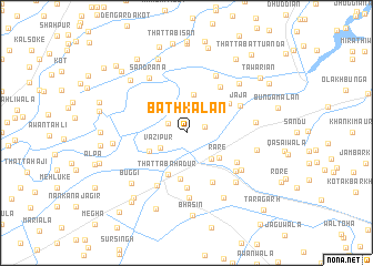 map of Bāth Kalān