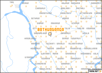 map of Bāthuādānga