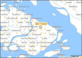 map of Bāthua