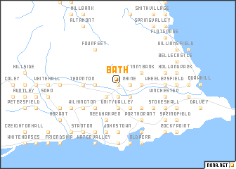 map of Bath