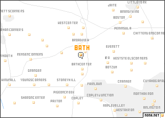map of Bath