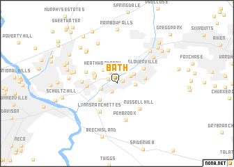 map of Bath