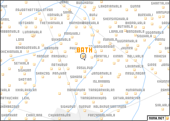 map of Bāth