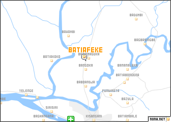 map of Batiafeke