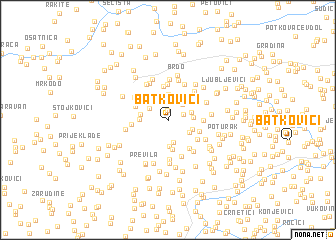 map of Batkovići