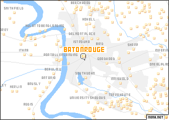 map of Baton Rouge