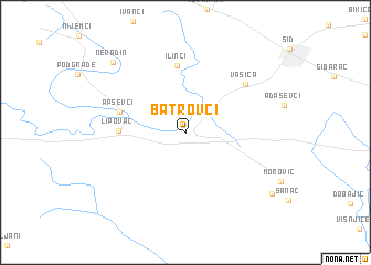 map of Batrovci