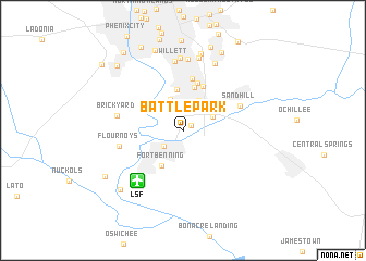 map of Battle Park