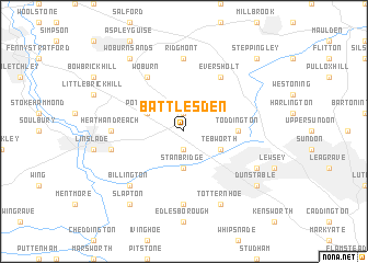 map of Battlesden