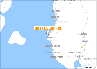 map of Battles Wharf