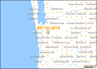 map of Battulu Oya