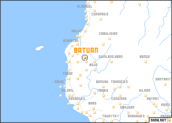 map of Batuan