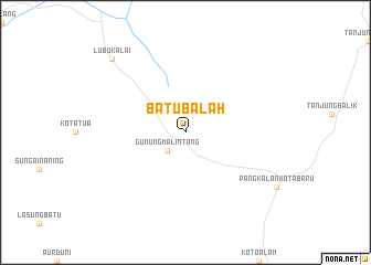 map of Batubalah