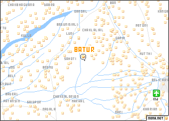 map of Batur