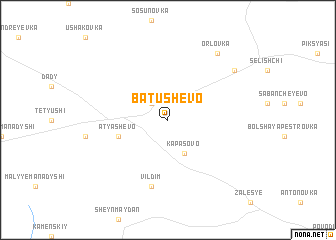 map of Batushevo