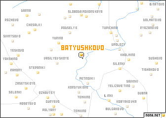 map of Batyushkovo