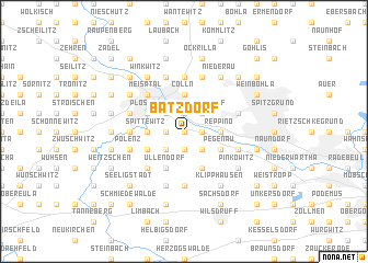 map of Batzdorf