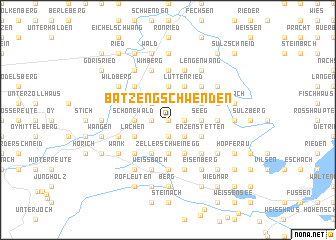 map of Batzengschwenden