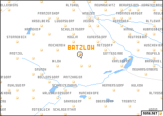 map of Batzlow