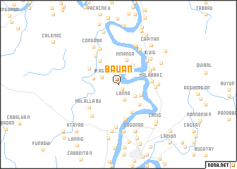 map of Bauan