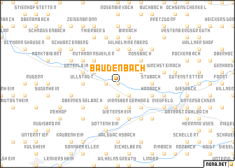 map of Baudenbach