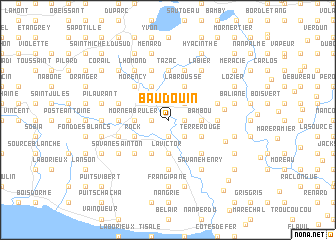 map of Baudouin