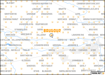 map of Baudour