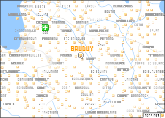 map of Bauduy