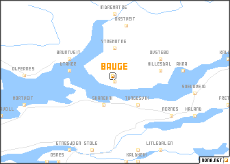 map of Bauge