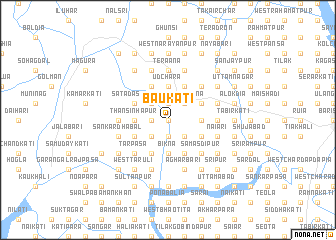 map of Bāukāti