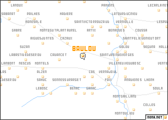 map of Baulou