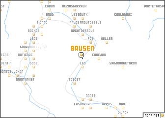 map of Bausén