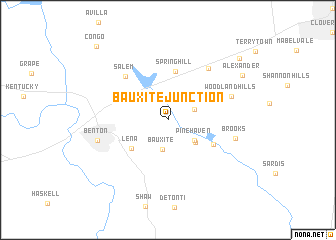 map of Bauxite Junction