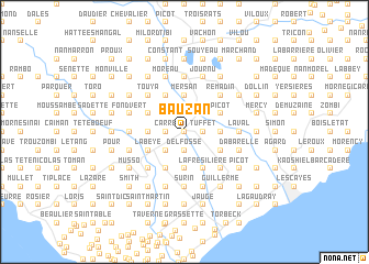 map of Bauzan