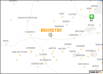 map of Bavington