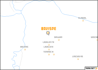 map of Bavispe
