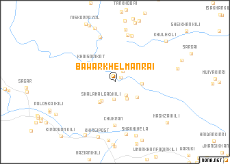 map of Bāwar Khel Mānrai