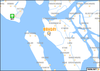map of Bawdri