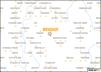 map of Bawdwin