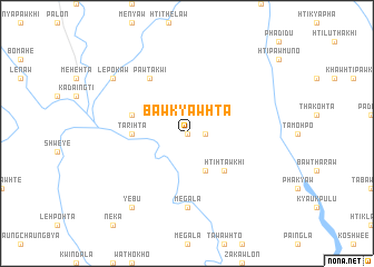 map of Bawkyawhta