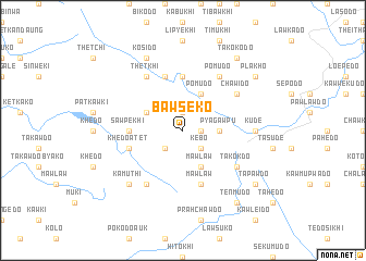 map of Bawseko