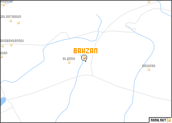 map of Bawzān